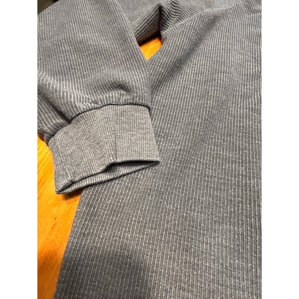 Altard State Ribbed Sweatshirt Large Grey Raglan Crew Neck Pullover - Picture 6 of 10